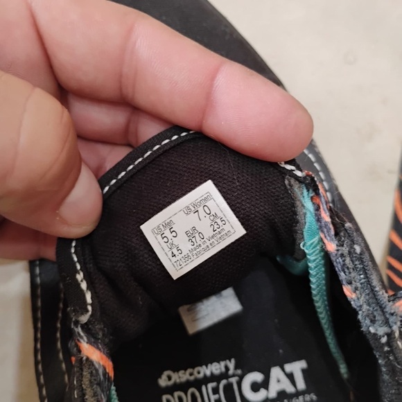 Vans ComfyCush Old Skool Project Cat Tiger Fade Black - Picture 7 of 8